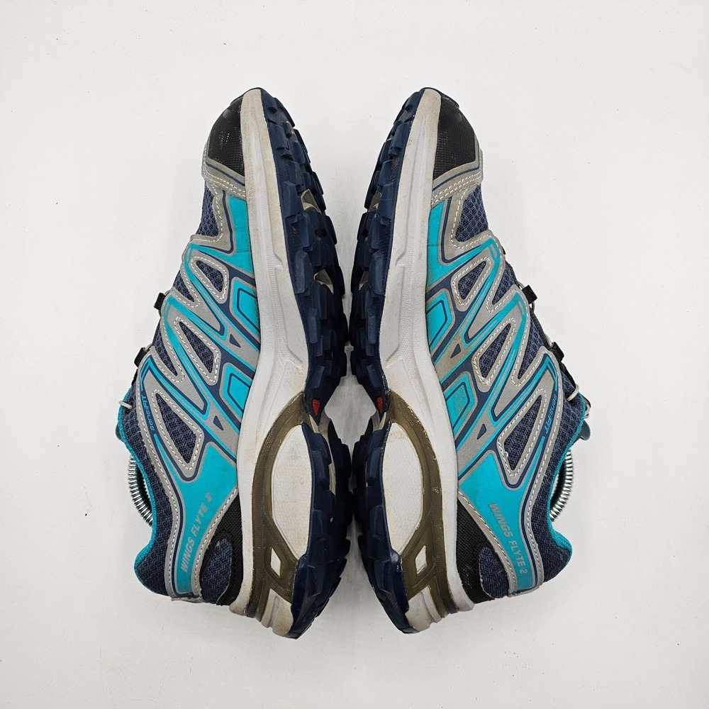 SALOMON Wings Flyte2 Trail Running Shoes Womens 6.5 Blue Contragrip Sneakers - Picture 7 of 11